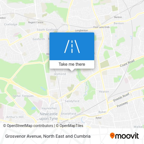 Grosvenor Avenue map