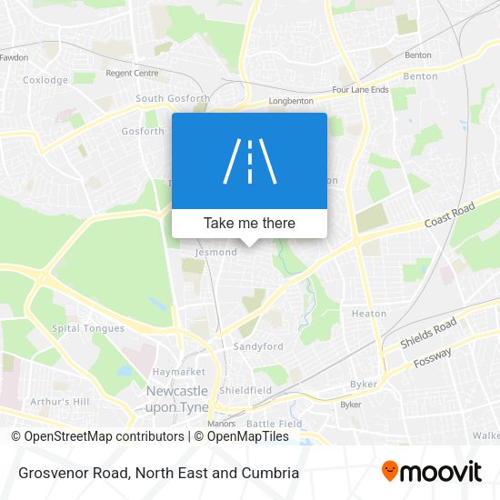 Grosvenor Road map