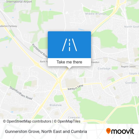 Gunnerston Grove map