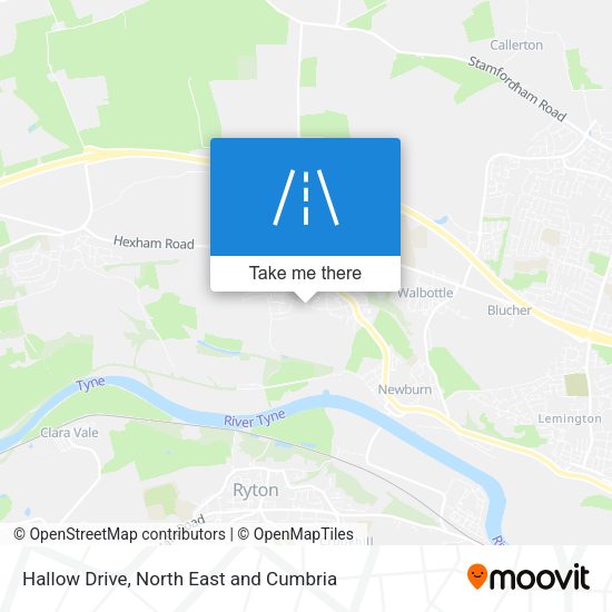 Hallow Drive map