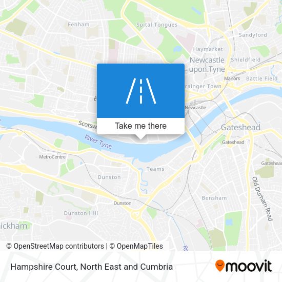 Hampshire Court map