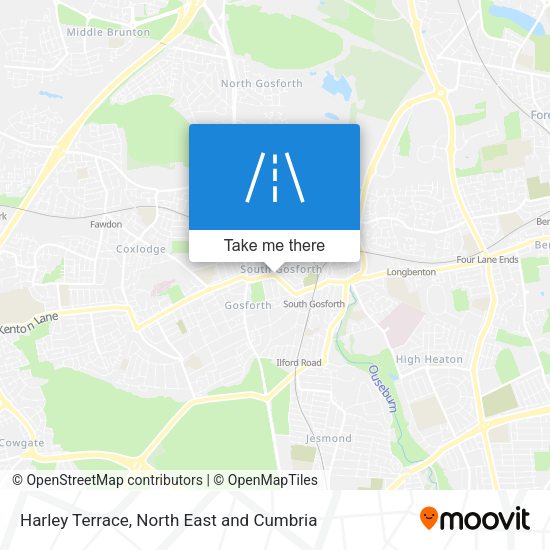Harley Terrace map