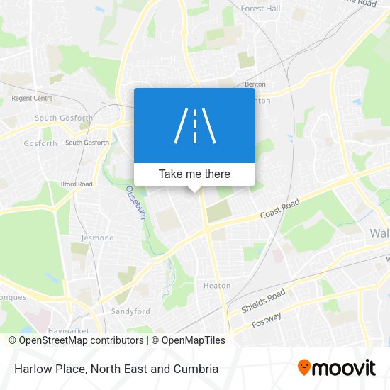 Harlow Place map