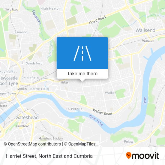 Harriet Street map