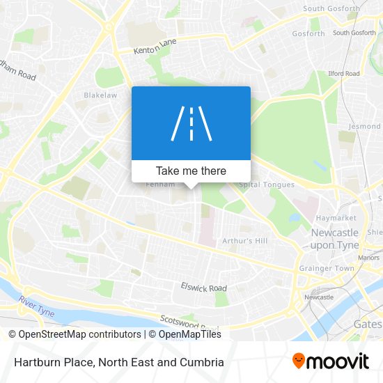 Hartburn Place map