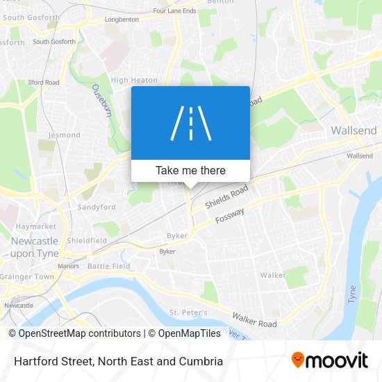 Hartford Street map