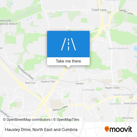 Hauxley Drive map