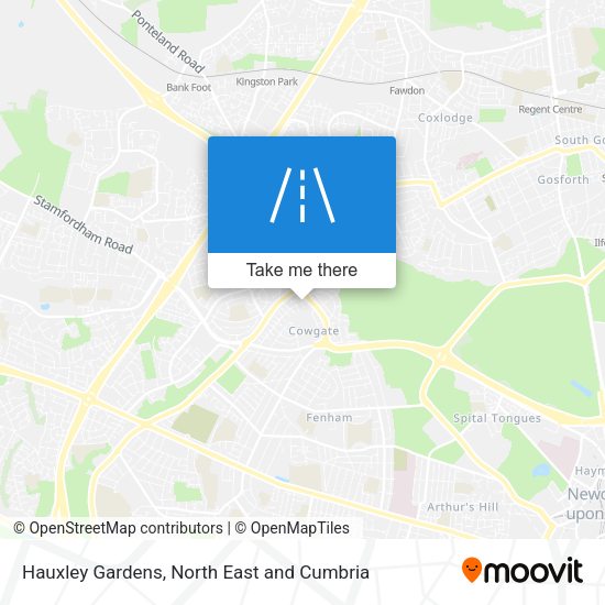 Hauxley Gardens map