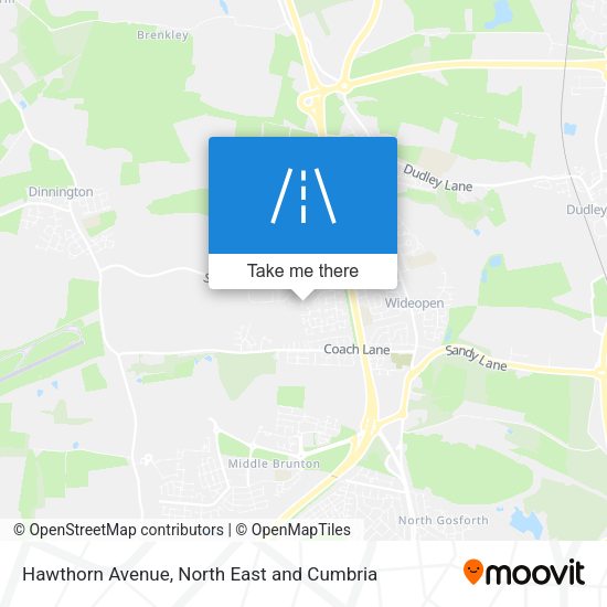 Hawthorn Avenue map