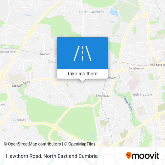 Hawthorn Road map