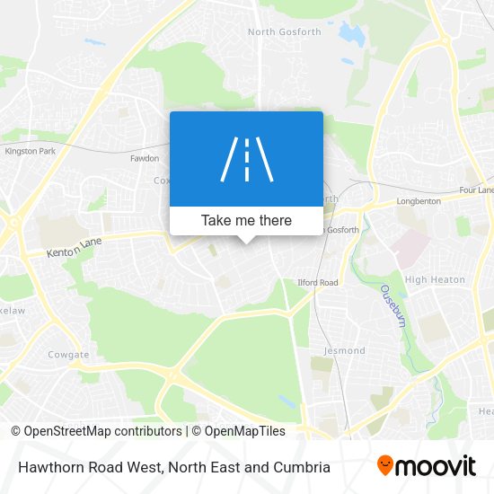 Hawthorn Road West map