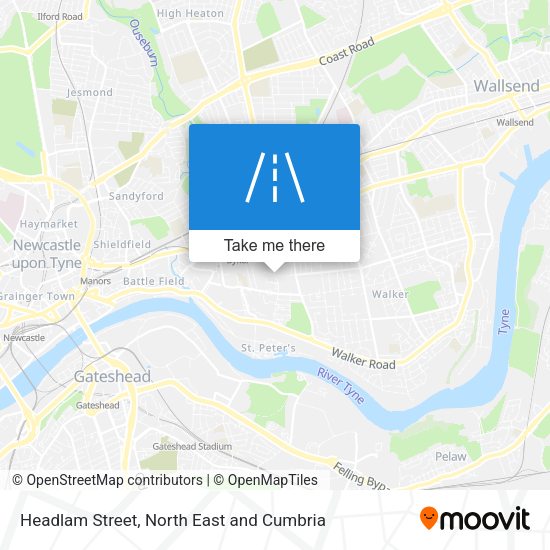 Headlam Street map