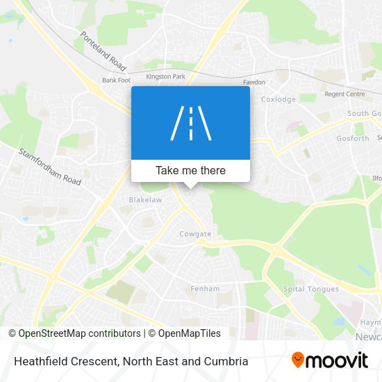Heathfield Crescent map