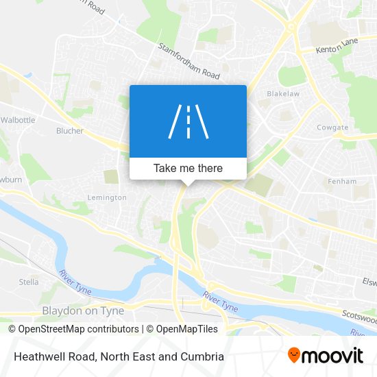 Heathwell Road map