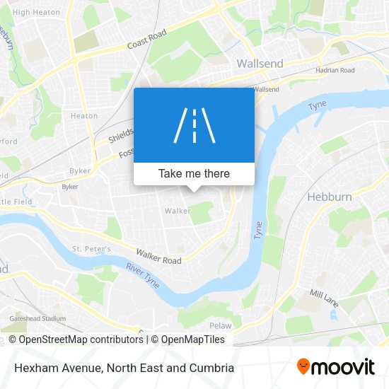 Hexham Avenue map