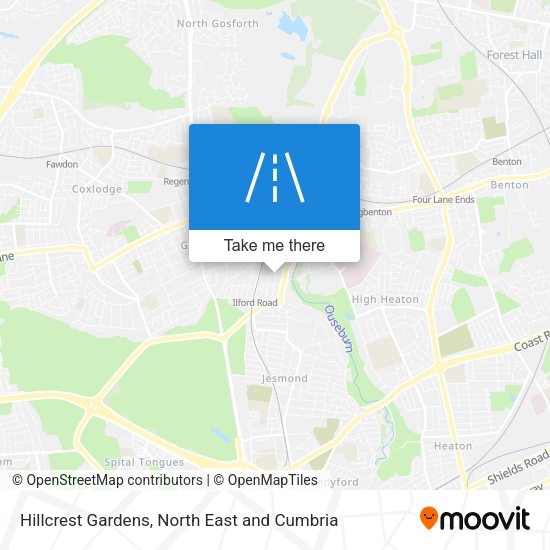 Hillcrest Gardens map