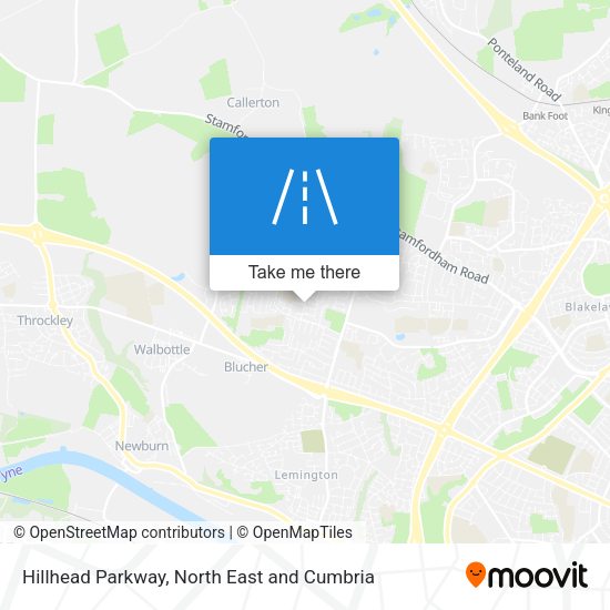 Hillhead Parkway map