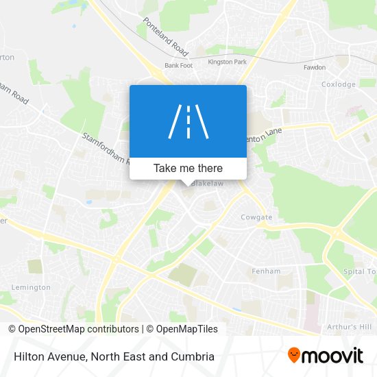 Hilton Avenue map