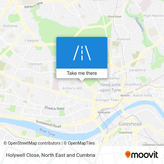 Holywell Close map