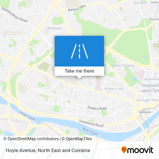 Hoyle Avenue map