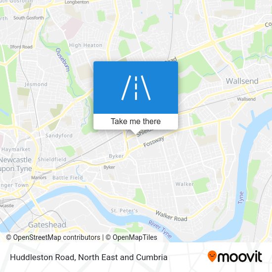 Huddleston Road map
