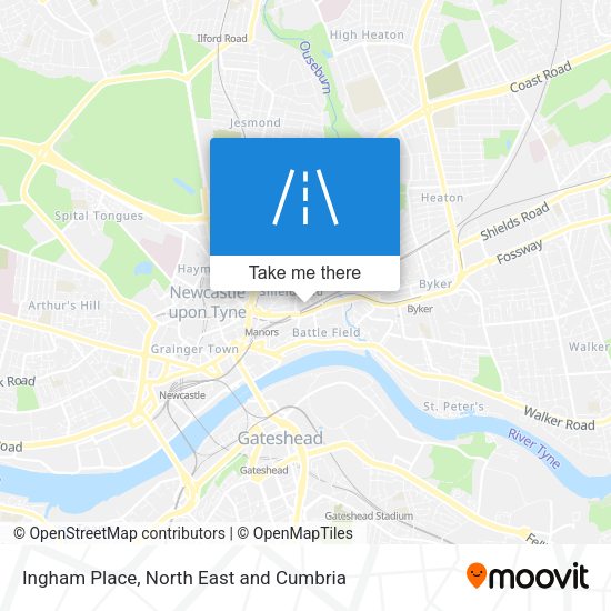 Ingham Place map