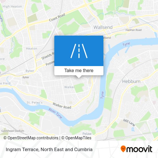 Ingram Terrace map