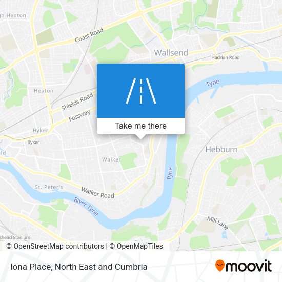 Iona Place map