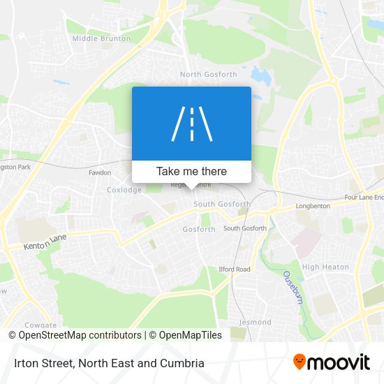 Irton Street map