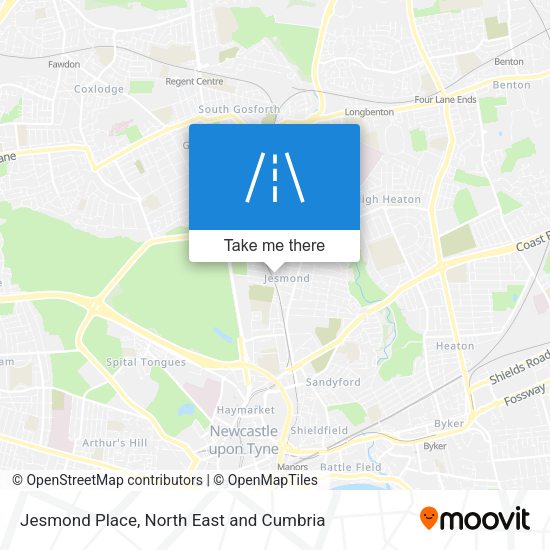Jesmond Place map