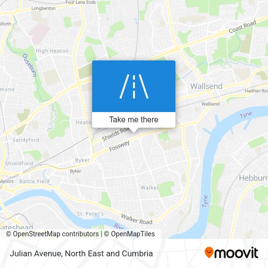 Julian Avenue map