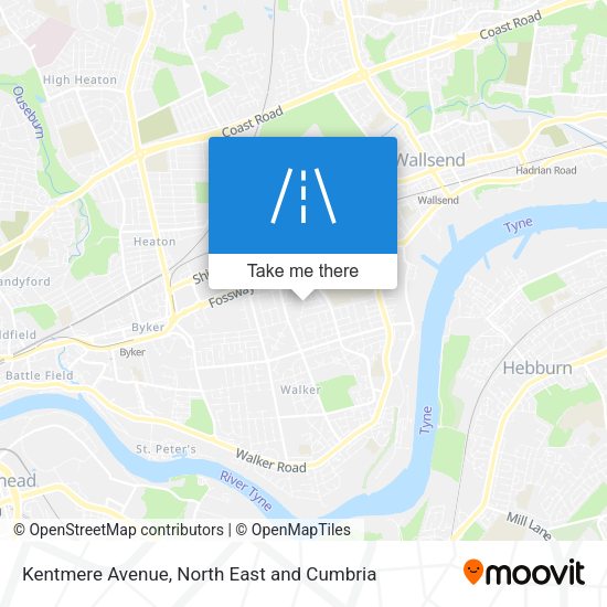 Kentmere Avenue map