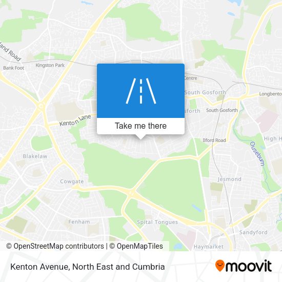 Kenton Avenue map