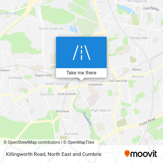 Killingworth Road map