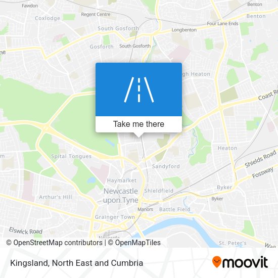 Kingsland map