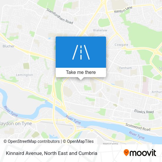 Kinnaird Avenue map