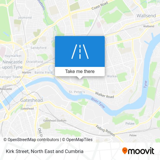 Kirk Street map
