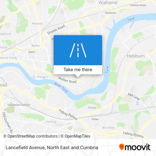 Lancefield Avenue map