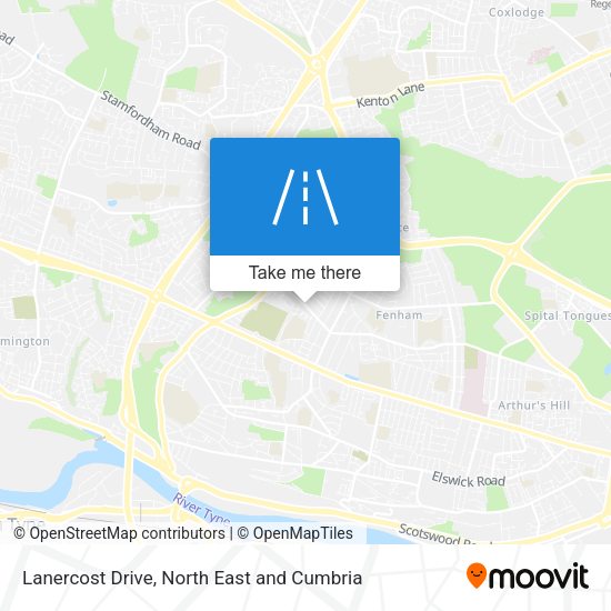 Lanercost Drive map