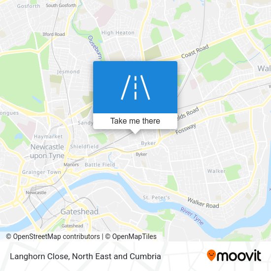 Langhorn Close map