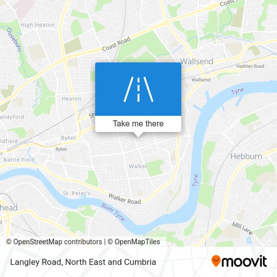 Langley Road map