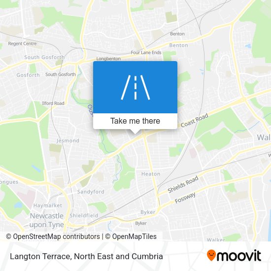 Langton Terrace map
