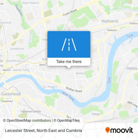 Leicester Street map