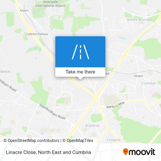 Linacre Close map