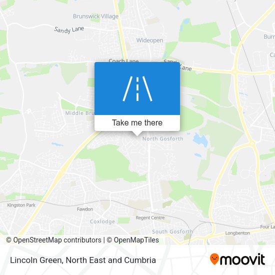 Lincoln Green map