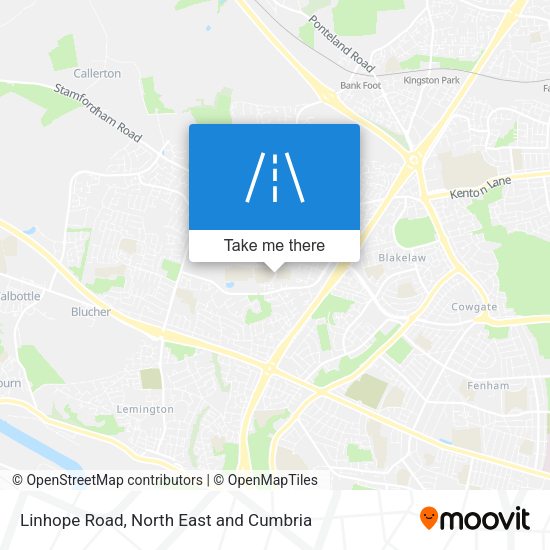Linhope Road map