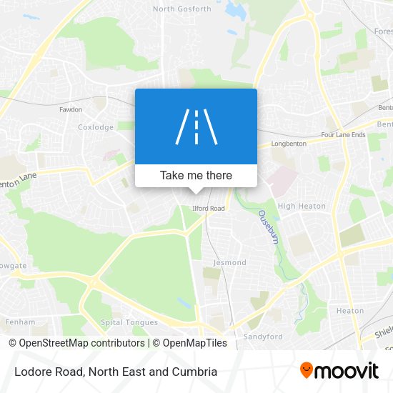 Lodore Road map