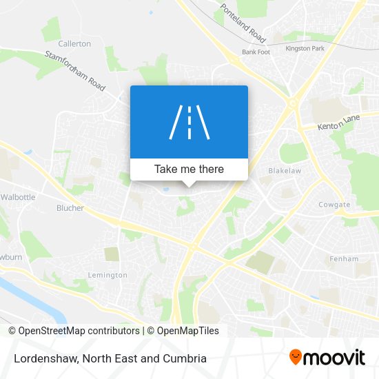 Lordenshaw map