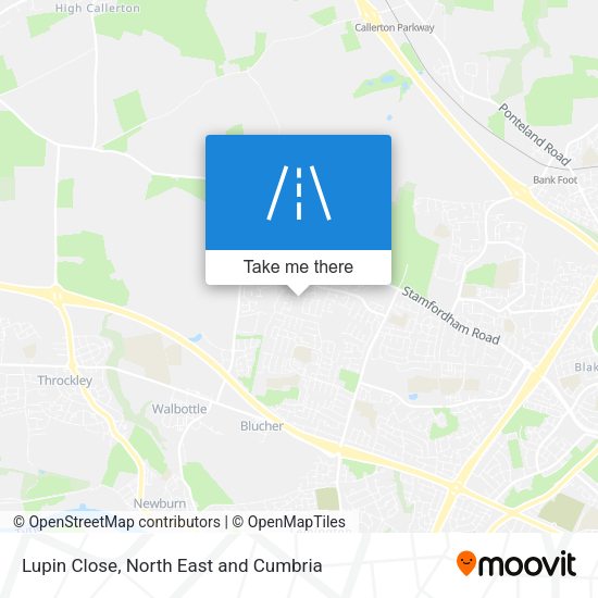 Lupin Close map