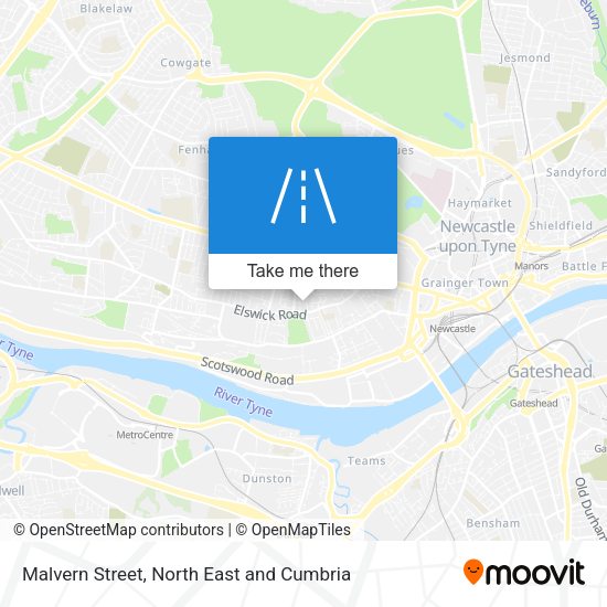 Malvern Street map